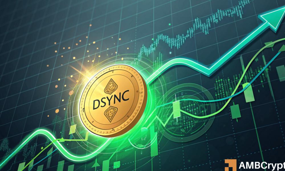 Destra Cryptocurrency Surges 70% in 7 Days: Will DSYNC Rebound to <img src=